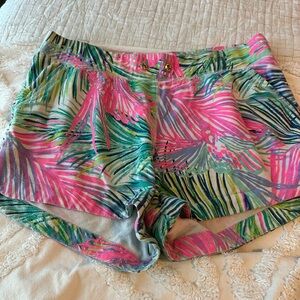 Lilly Pulitzer Pink and Green High Waist Shorts